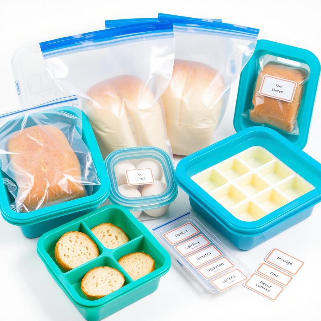 Reusable freezer bags and containers specifically designed for bread Reusable freezer bags and containers specifically designed for bread
