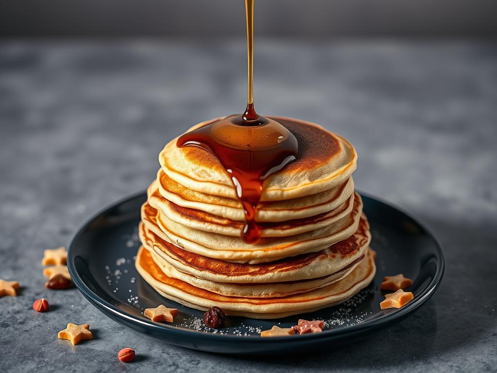 Stack of moon phase pancakes showing different moon-themed recipes USA Stack of moon phase pancakes showing different moon-themed recipes USA