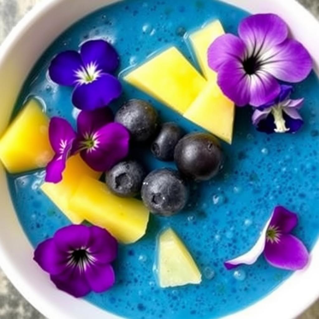 Tropical Blue Spirulina variation of Summer 2025 Breakfast Recipe Trend Tropical Blue Spirulina variation of Summer 2025 Breakfast Recipe Trend