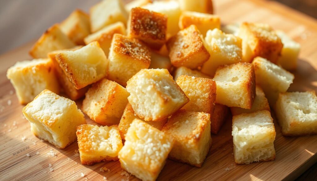 homemade croutons