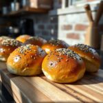 NYC-style kaiser rolls for egg and cheese sandwich