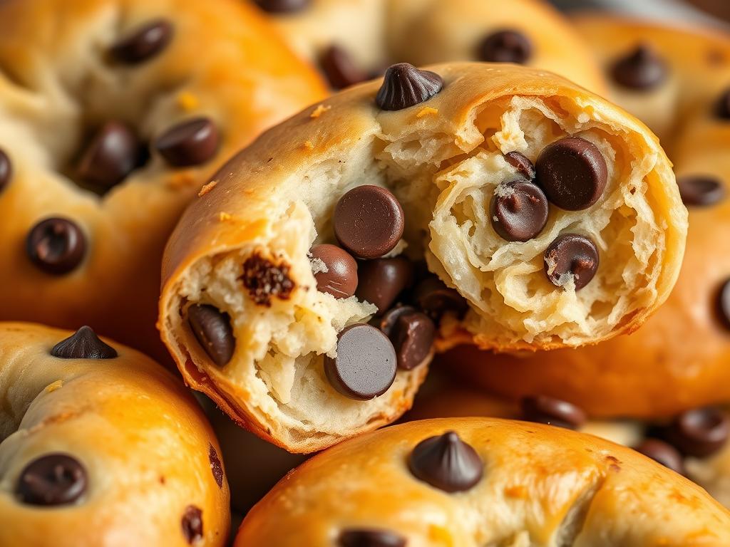 Chocolate chip NYC breakfast bagel recipes with orange zest