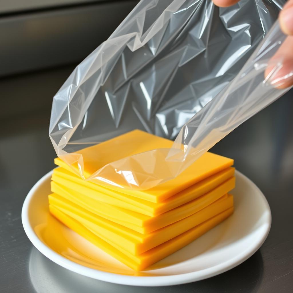 NYC-style American cheese slices for egg sandwich NYC-style American cheese slices for egg sandwich