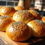 NYC-style kaiser rolls for egg and cheese sandwich